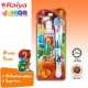 Raiya Junior 50gm toothpaste with toothbrush - Orange